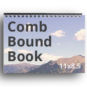 11x8.5 Comb Bound Book