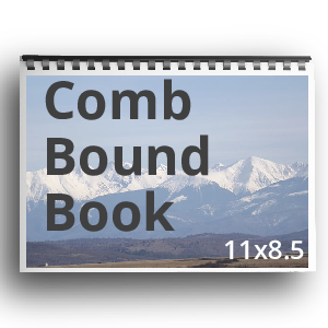 11x8.5 Comb Bound Book