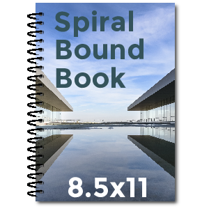 8.5x11 Spiral Bound Book