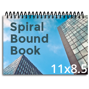 11x8.5 Spiral Bound Book