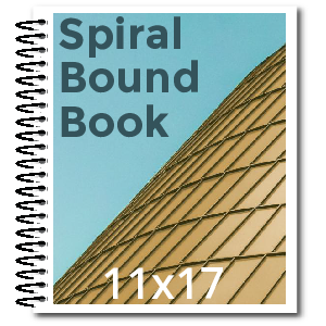 11x17 Spiral Bound Book