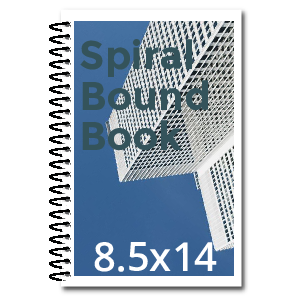 8.5x14 Spiral Bound Book