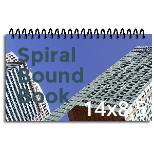 14x8.5 Spiral Bound Book