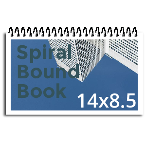 14x8.5 Spiral Bound Book