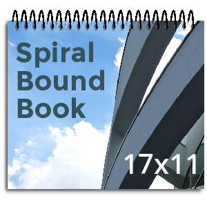 17x11 Spiral Bound Book