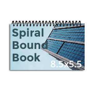 8.5x5.5 Spiral Bound Book