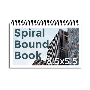 5.5x8.5 Spiral Bound Book