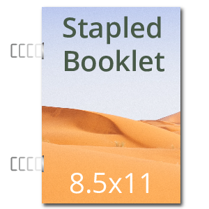 8.5x11 Stapled Booklet