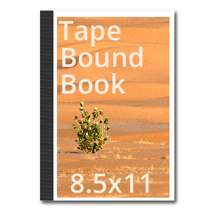 8.5x11 Tape Bound Book