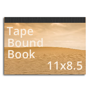 11x8.5 Tape Bound Book