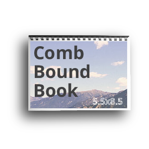 5.5x8.5 Comb Bound Book